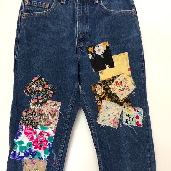 Levi Highwaisted 550 Patch Jeans - Picture 1 of 4